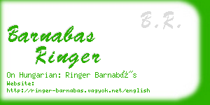 barnabas ringer business card